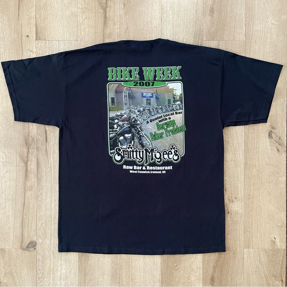 Vintage 2007 Y2K Delaware bike week Harley Davidson motorcycle chopper t shirt
